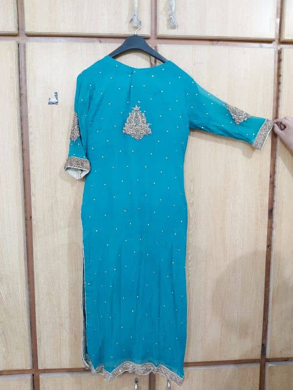 Heavy Embroidery Pure Chiffon Suit & Dupatta 4