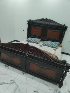 King Size bed/Side tables/ metress