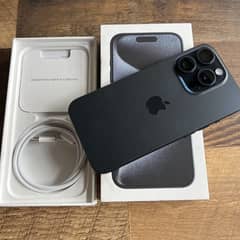 IPHONE 15PM black  256 GB JV NEW 100 HEALTH