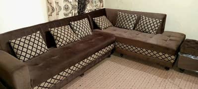 L Shape Sofa Set with 3 Storage box seater