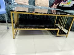 two layered wooden centre table