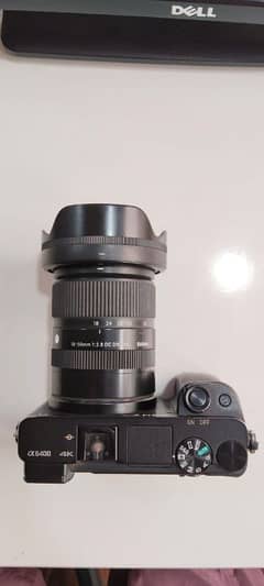 Sony a6400 mirrorless DSLR camera with original charger strap battery