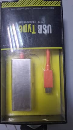 USB TYPE C TO ETHERNET ADAPTER