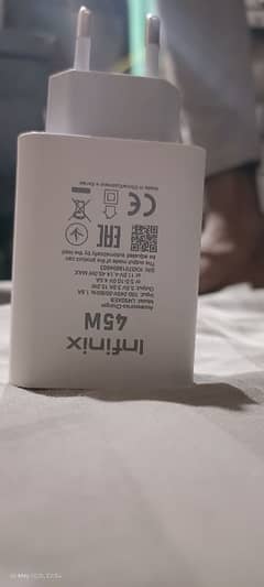 infinix 45 watt 100% original charger for sale