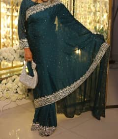 Beautiful Saree Dress for Walima/Special Events – Like New!