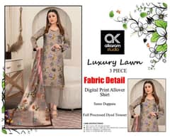 Alkaram Printed 3pc Collection