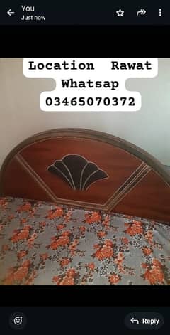 double bed with matress normal conditions