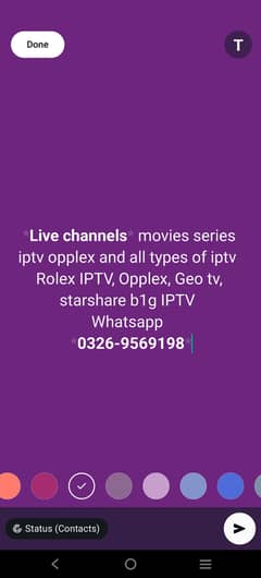 Live channels movies series iptv opplex and all types of iptv 0326-956