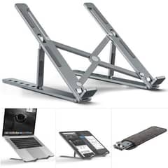 Premium Aluminum Foldable  Laptop Stand Sturdy, Adjustable  & Portable