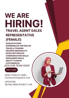 we are hiring 2 females