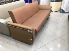 space saving sofa-cum Bed with 3 drawers