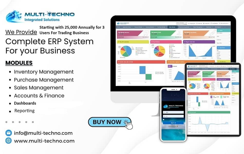 All-in-One ERP Software | Multi-Techno ERP with Full Modules 1