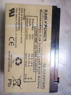 raw power 12v 7.2amp battery sai Kam karti mere use main nhi hai