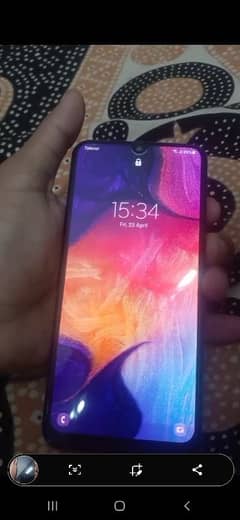 samsung a50 4/128 rom only set all ok ha bs minor shade ha baki all ok