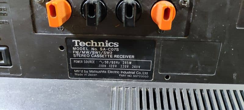 techniques tape recorder in good condition model number likha hua hai 2