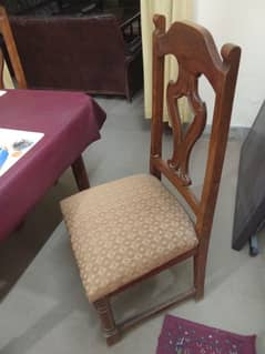 8 chairs solid wood dinning table.
