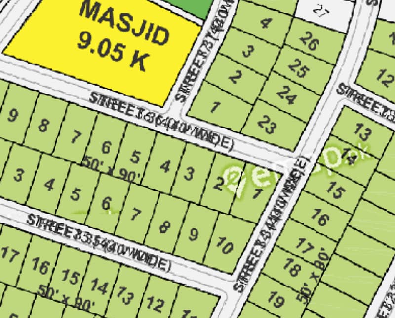 1 Kanal Corner Plot in C3 Extn 0