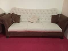 2 adad sofa set and deep freezer which is in warrenty