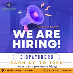 Experience Dispatcher Required || CSR Required || Jobs Urgent Hiring