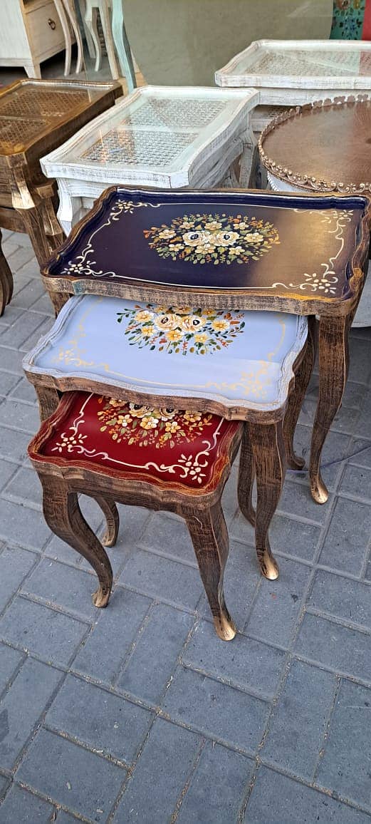 Nesting Table/Serving Table/Nest Set/Coffee Table/Table/ 4