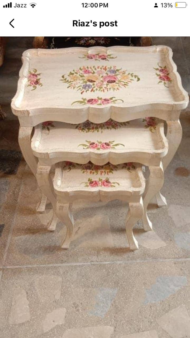 Nesting Table/Serving Table/Nest Set/Coffee Table/Table/ 6