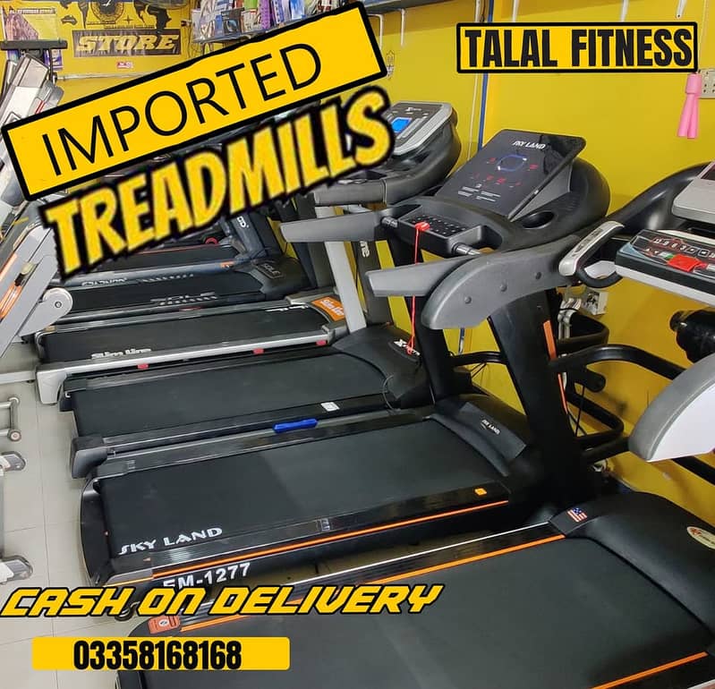 Branded Treadmill  | Imported Exercise Running Machine With Warranty 0