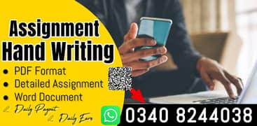 Online Part time/full time/home job/Assignments/Typing/Data entry/Ads