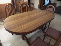 Dining Table | 6 Chairs | Luxury Brand new | Shesham wood | Furniture
