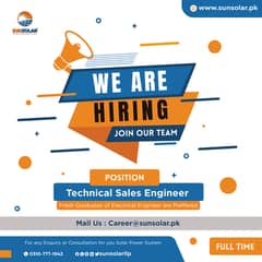 Technical Sales Engineer (Fresh Graduate – Electrical)