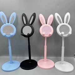 Adjustment bunny desktop mobile phone tablet stand