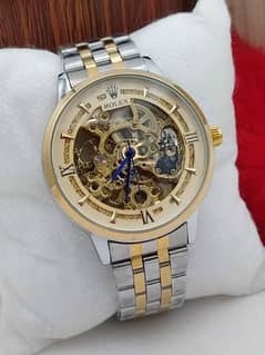 High premium quality gold metal watch for professional people