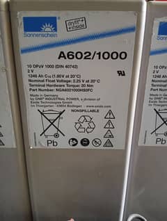 2v 1000Ah / 2v Cell / 1000Ah Cell / Dry Cell