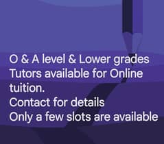 O & A level Subjects Tuition