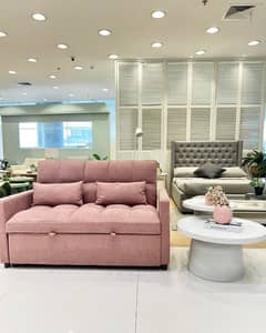 2 Seater Sofa cum bed - 10 year warranty - maqboolinterior. pk