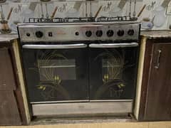 cooking range 5 burners, 2 door total genuine gass cooking range