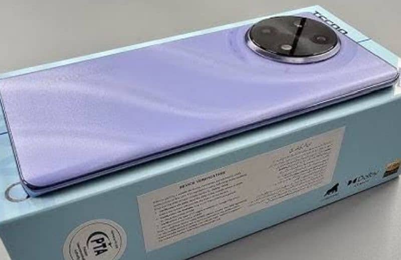 tecno cammon 30 s blue just box open few days used only 2