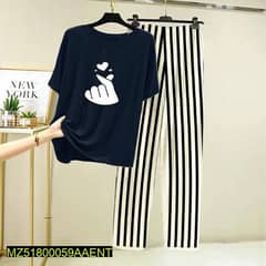 2 pice woman sleepwear night suit