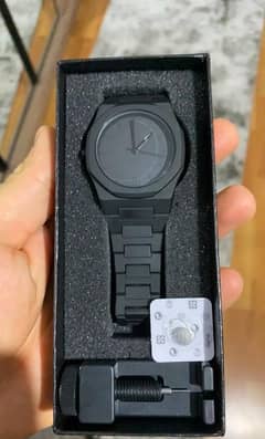 Black Arabic Numerals Watch – Ultra Minimalist Design