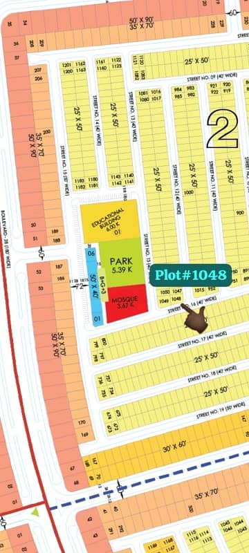 Faisal Town Phase-2 Overseas Enclave Block Block 2 Plot Size 25x50 Plot Is Available For Sale Plot# 1048 Corner Final 24 Lac 0