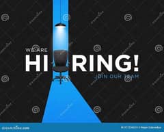 We are Hiring Online Marketing and Office Management