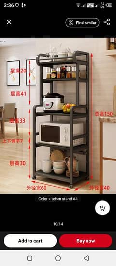 KITCHEN STORAGE SHELVES 5 TIER BIG RACK,GROCERY STORAGE OR OVEN RACK