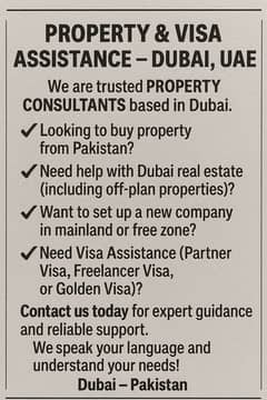 Property & Visa Assistance – Dubai