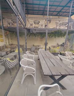 FULL ROOF TOP ON 1ST FLOOR SMALL HALL COVERED ON FRONT SIDE SIDES CANOPIES SPACE MANAGED NEAR ALLAH HOO CHOWK