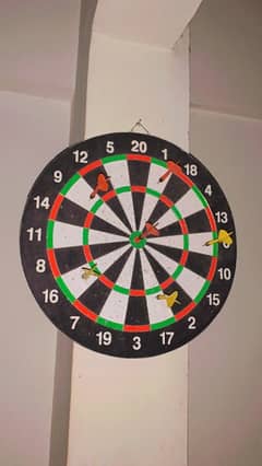Archery target board with arrows imported