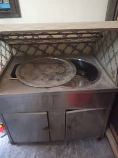biryani counter sale total steel or pateela or plate b mojood h P