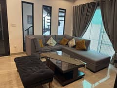 L Shaped Sofa with Table