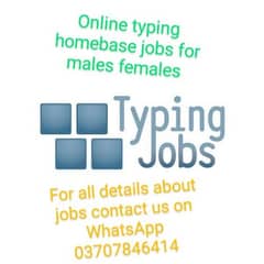 Islamabad workers males females send for online typing homebase job