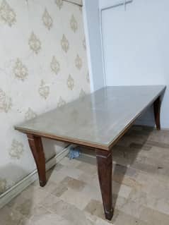 7.5 foot length and 4 foot wide dining table