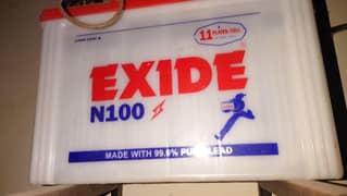 Aik battery exide 11 plates 2 month use hui,for sale