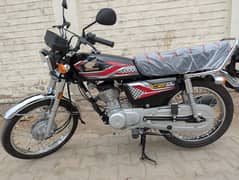 Honda CG 125 Black 2024 Zero Condition